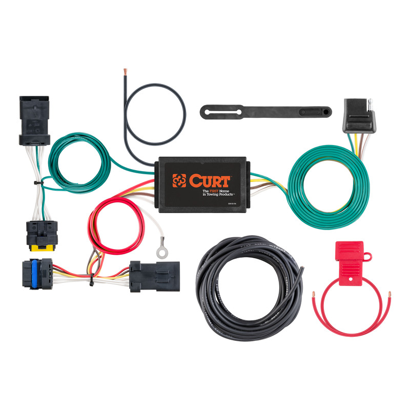 CURT 56400 Vehicle-Side Custom 4-Pin Trailer Wiring Harness, Fits Select Nissan Versa